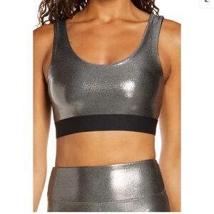 HEROINE SPORT  Marvel Sports Bra - Metallic Silver (Size S) NWOT!😍